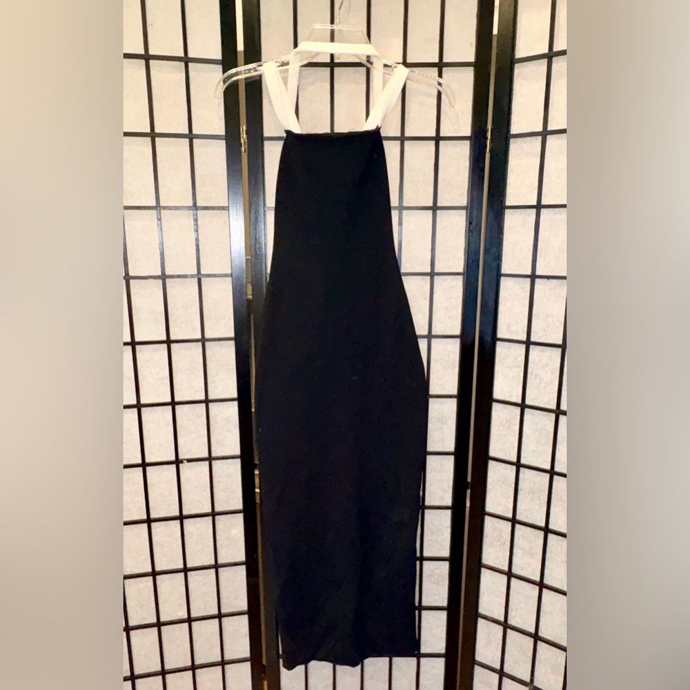 Zara Conscious Black Floral Pleated Midi Dress XS NWOT